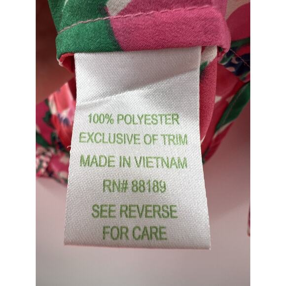 Lilly Pulitzer Womens “A Thing Called Love” Print Button Down Blouse Size XS - Picture 6 of 10